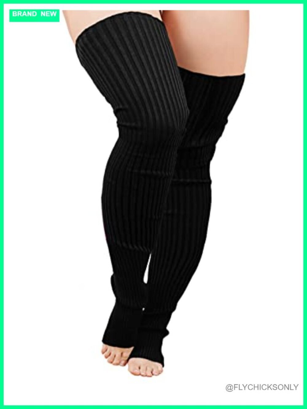 Plus Size Thigh High Knit Leg Warmers for Women